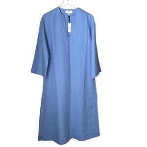 Banana Republic Periwinkle Blue 100% Linen Dress New with Tags Size Small